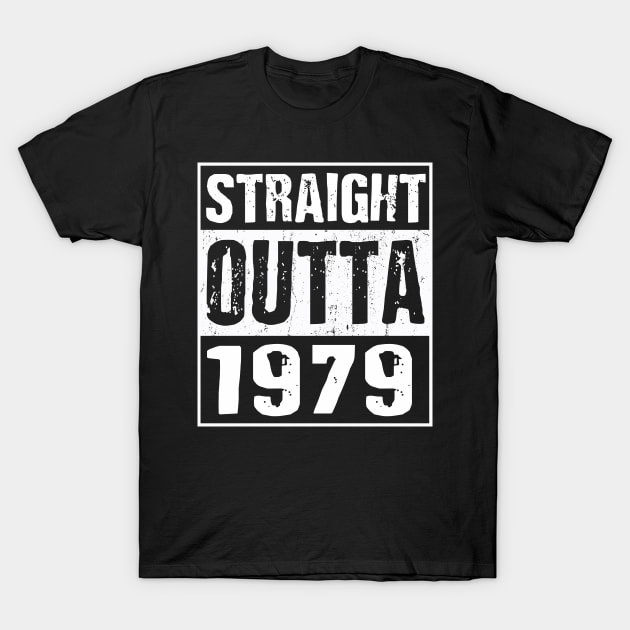 Straight Outta 1979 | 40th Birthday | Funny Retro Classic T-Shirt by MerchMadness